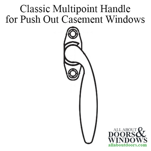 Classic multipoint handle push out casement windows, Left Hand - Classic multipoint handle push out casement windows, Left Hand