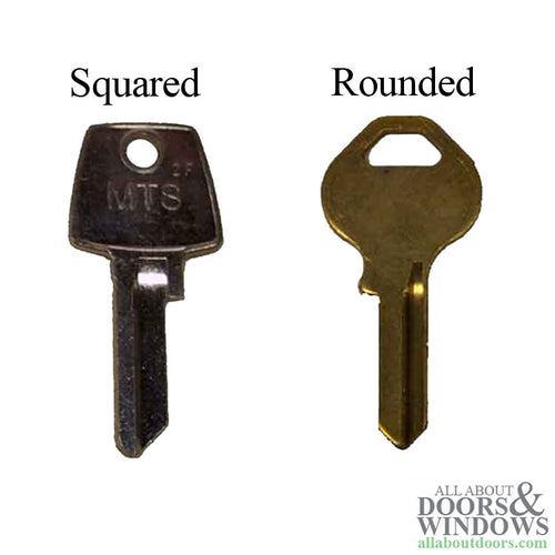 Uncut Key Blank Squared Corners 2F 3C or Rounded Master M10 - Uncut Key Blank Squared Corners 2F 3C or Rounded Master M10