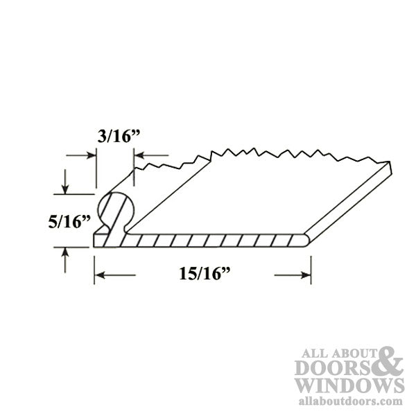 6 Foot Replacement Track for Sliding Glass Door - Aluminum - 6 Foot Replacement Track for Sliding Glass Door - Aluminum