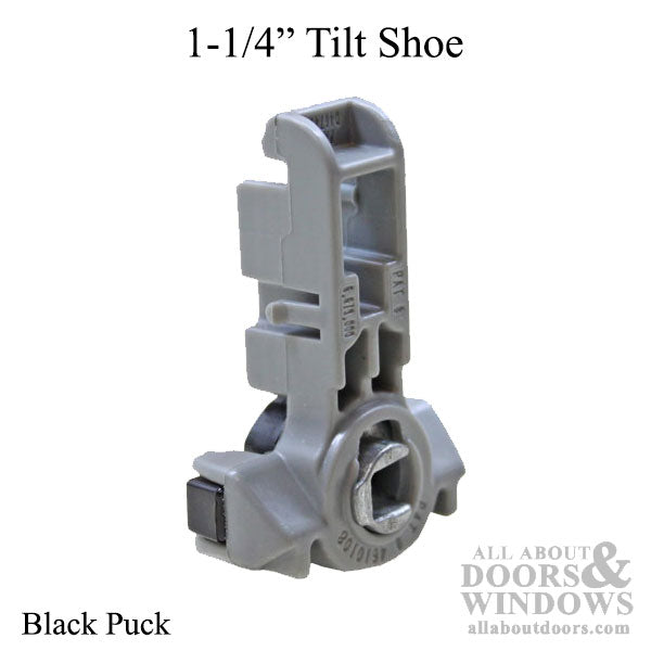 Tilt shoe, 1-1/4 - Black, Inverted Channel Balance - Tilt shoe, 1-1/4 - Black, Inverted Channel Balance