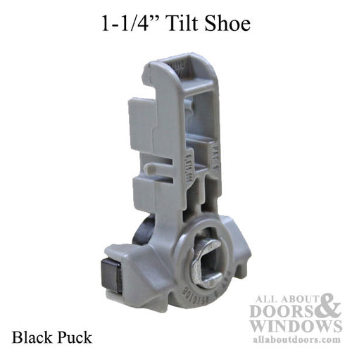 Tilt shoe, 1-1/4 - Black, Inverted Channel Balance - Tilt shoe, 1-1/4 - Black, Inverted Channel Balance