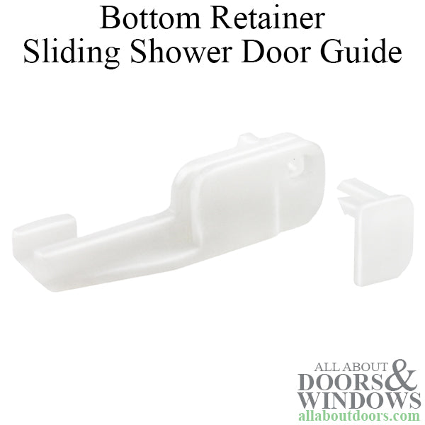 Sliding Shower Door Bottom Guide and Retainer Pairs - Sliding Shower Door Bottom Guide and Retainer Pairs