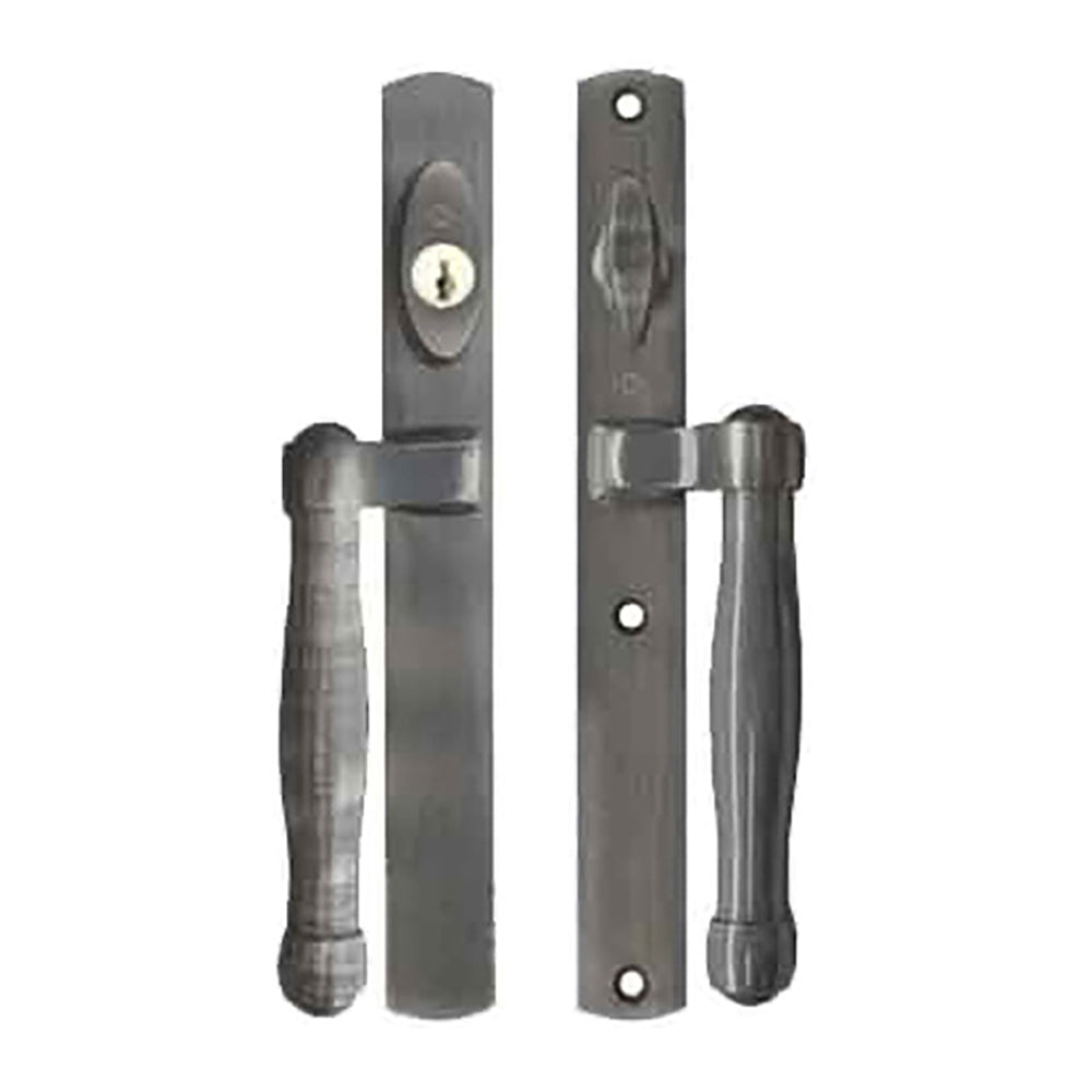 HOPPE HLS 9000 Sliding Door Handle Set Active Keyed Oil Rubbed Brass - HOPPE HLS 9000 Sliding Door Handle Set Active Keyed Oil Rubbed Brass
