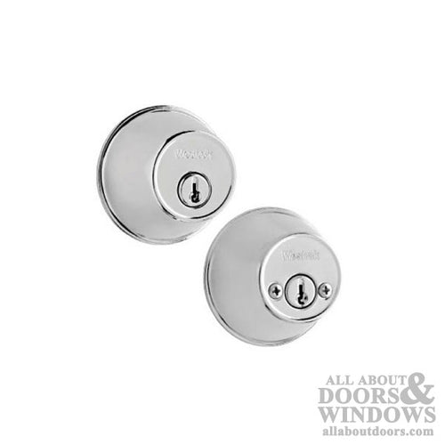 Weslock Deadbolt - 372-6 Double Cylinder - Bright Chrome - Weslock Deadbolt - 372-6 Double Cylinder - Bright Chrome