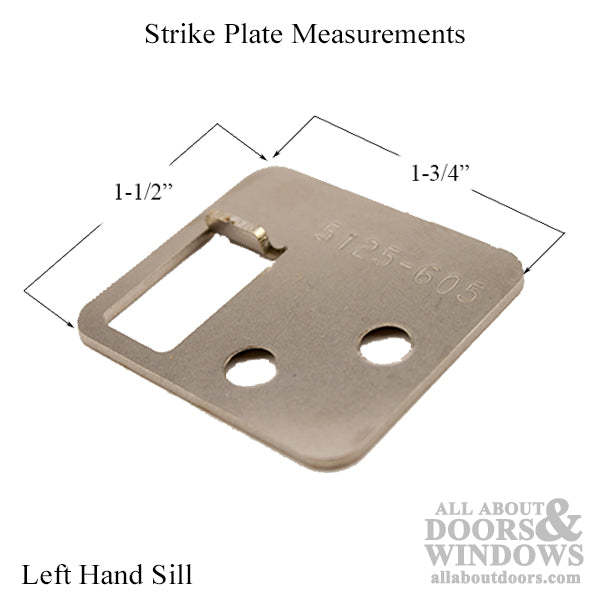 Strike Plate Keepers for Shoot Bolts LH Sill / RH Head - Strike Plate Keepers for Shoot Bolts LH Sill / RH Head