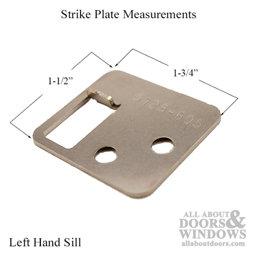 Strike Plate Keepers for Shoot Bolts LH Sill / RH Head - Strike Plate Keepers for Shoot Bolts LH Sill / RH Head
