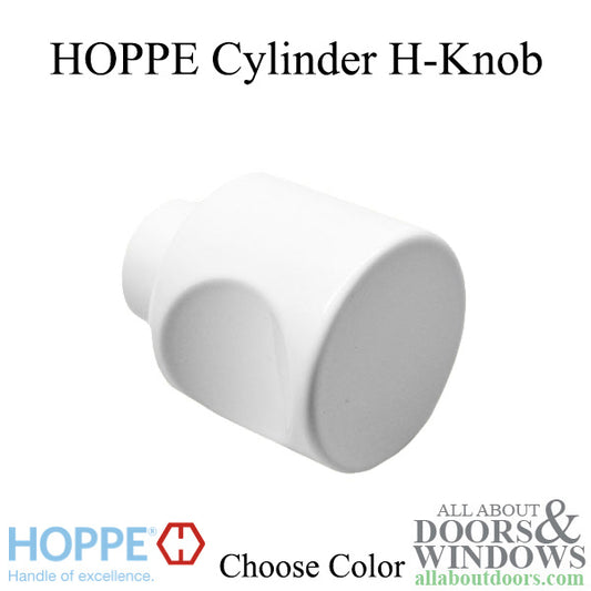 Hoppe H-Knob, New Style for Non-Logo Cylinder - Choose Color