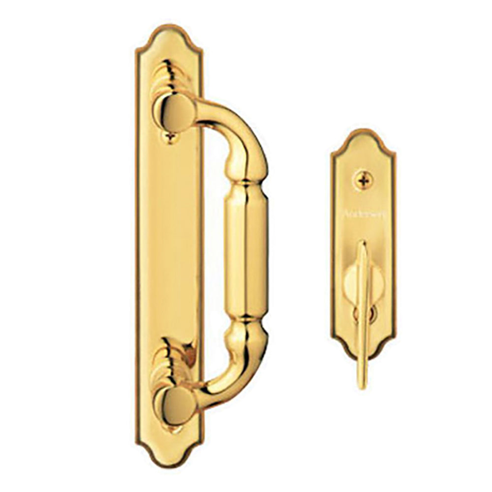 Andersen Covington 2-Panel Gliding Door Hardware Set - Polished Brass - Andersen Covington 2-Panel Gliding Door Hardware Set - Polished Brass