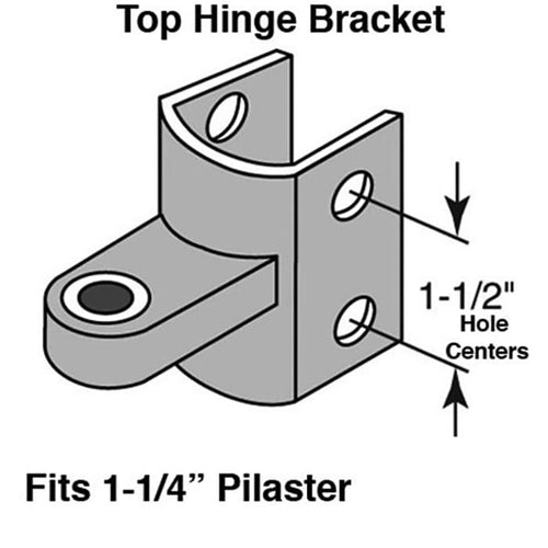 Top Hinge Bracket for Partisan Panel - Top Hinge Bracket for Partisan Panel