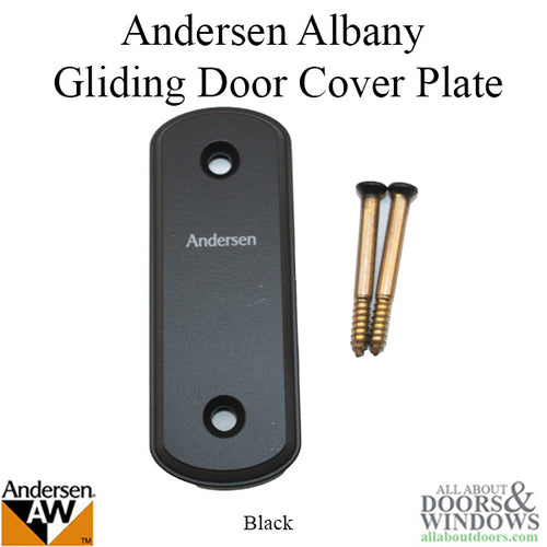 Andersen Frenchwood Sliding Doors Cover Plate Albany Black - Andersen Frenchwood Sliding Doors Cover Plate Albany Black