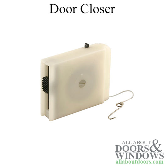 Plastic Door Closer for Sliding Screen Door  - Black