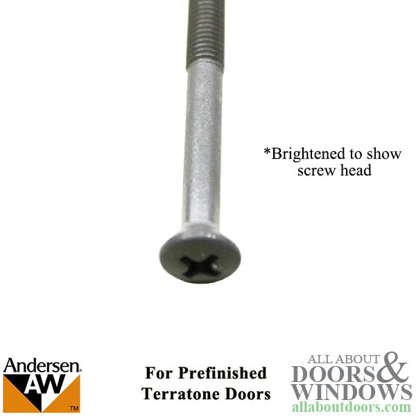 Andersen Window - Prefinished Terratone Doors - Threaded Bolt  10-32 x 2-1/8  Door Handle  - Stone - Andersen Window - Prefinished Terratone Doors - Threaded Bolt  10-32 x 2-1/8  Door Handle  - Stone