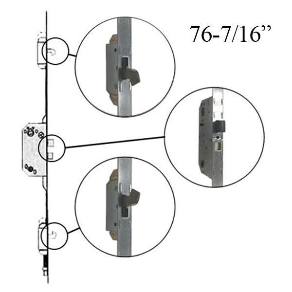 Andersen Multipoint Lock for A-Series Hinged Doors, 76-7/16