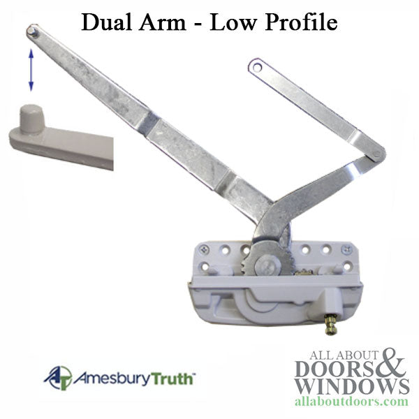 Truth Encore 50.17 Dual Arm Casement Operator, Low Profile, Sill Mount, Left Hand - Truth Encore 50.17 Dual Arm Casement Operator, Low Profile, Sill Mount, Left Hand