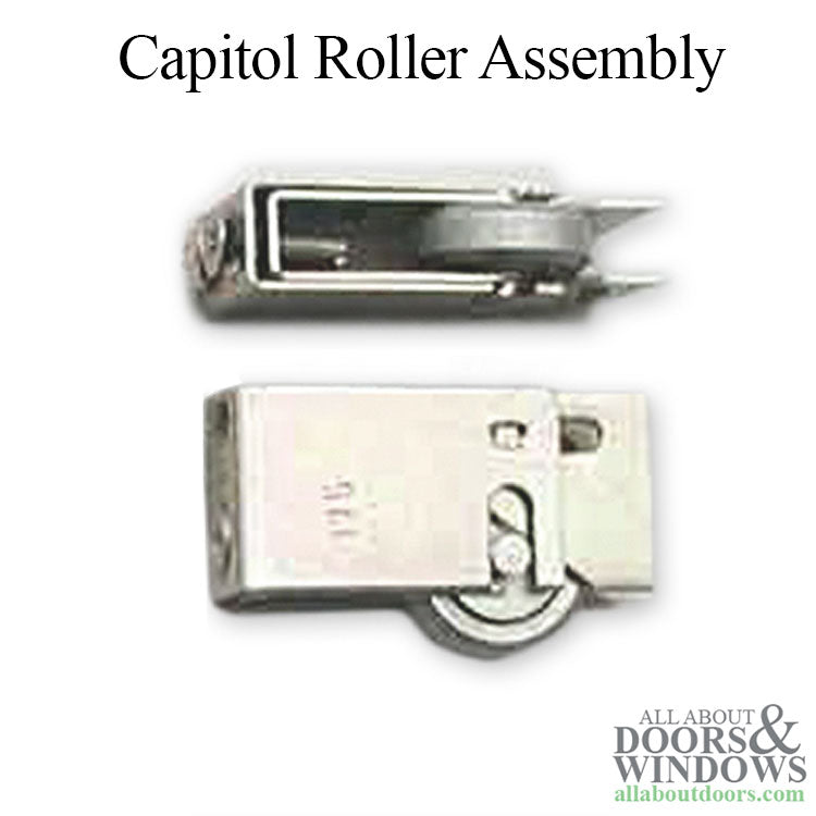 Capitol  Roller Assembly, Flat 1 inch Steel Wheel - Capitol  Roller Assembly, Flat 1 inch Steel Wheel