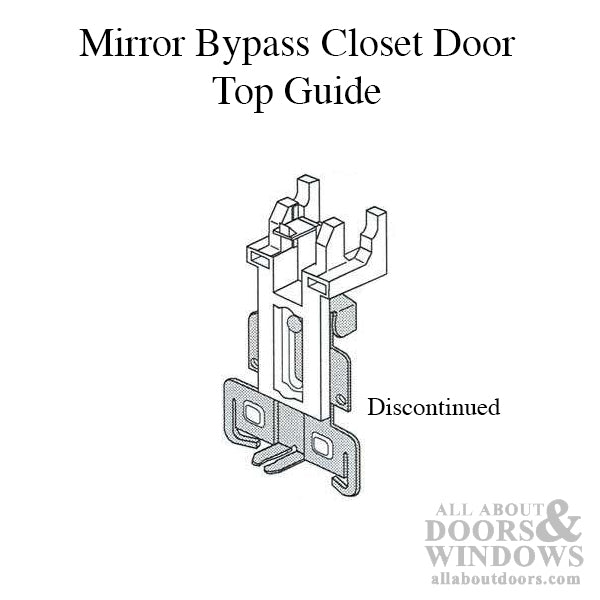 Guide, Top, Mirror Bi-Pass Closet Door - Acme No. 4217 - Guide, Top, Mirror Bi-Pass Closet Door - Acme No. 4217