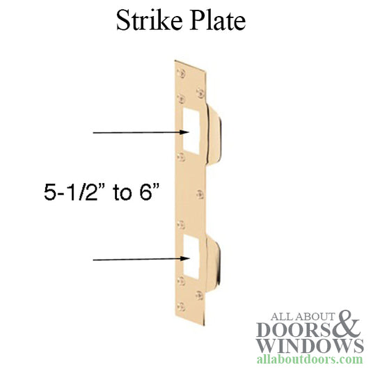 11" Max Security Combination Strike Plate - Polished Brass