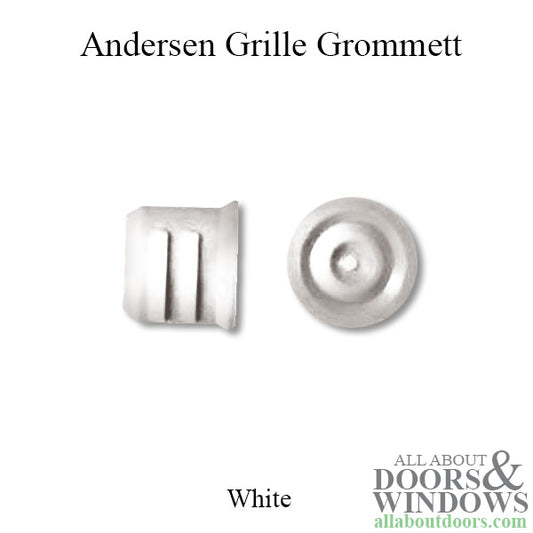 Andersen Grille Grommett / Bushing, Plug, Cap, Filler - White