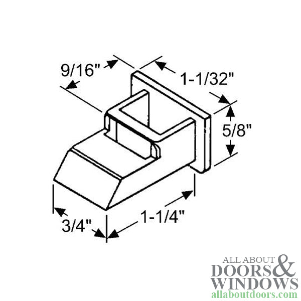 Top Sash Guide - White - Top Sash Guide - White