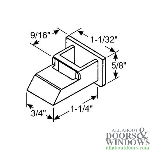 Top Sash Guide - White - Top Sash Guide - White