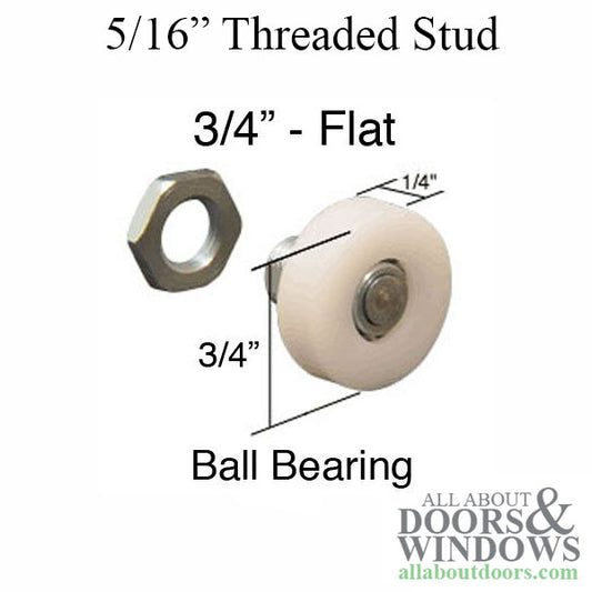 Ador Hilite Ball Bearing Wheel Roller for Sliding Shower Doors 3/4" Wheel Diameter