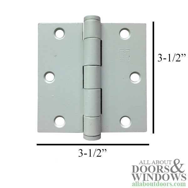 Steel Door Hinges Square Corners Pair - Steel Door Hinges Square Corners Pair