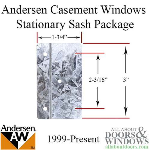 Andersen Window Stationary Sash Package, PS Improved/E-Z Casement Windows (1999-present) - Andersen Window Stationary Sash Package, PS Improved/E-Z Casement Windows (1999-present)