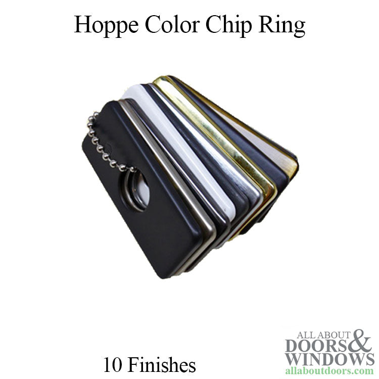 Hoppe Color Chip Ring – 10 Finishes for Hardware Selection - Hoppe Color Chip Ring – 10 Finishes for Hardware Selection