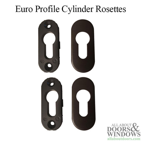 Euro Profile Key Cylinder Cover Escutcheon Plate - Rustic Umber - Euro Profile Key Cylinder Cover Escutcheon Plate - Rustic Umber