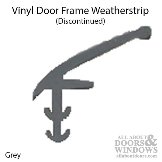 Door Frame  Weatherstrip - Grey Vinyl