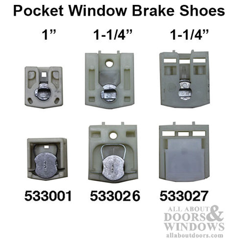 Brake Shoe 1-1/4 Pocket, pivot lock, back locking - Brake Shoe 1-1/4 Pocket, pivot lock, back locking