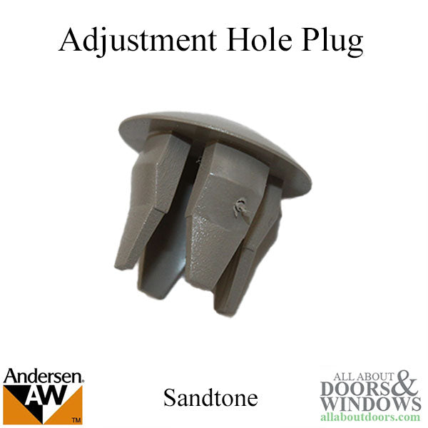 Adjustment Hole Button/Plug - Gliding Windows - Sandtone - Adjustment Hole Button/Plug - Gliding Windows - Sandtone