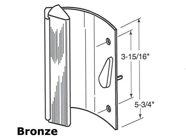 Inside Handle, 3-15/16 -   Bronze - Inside Handle, 3-15/16 -   Bronze