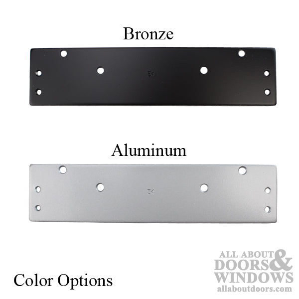 Drop Plate, Mounting Plate for Door Closer - Choose Color - Drop Plate, Mounting Plate for Door Closer - Choose Color