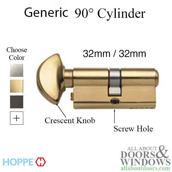 Rockwell Security 90° Solid Brass Euro Profile Cylinder Lock - Rockwell Security 90° Solid Brass Euro Profile Cylinder Lock