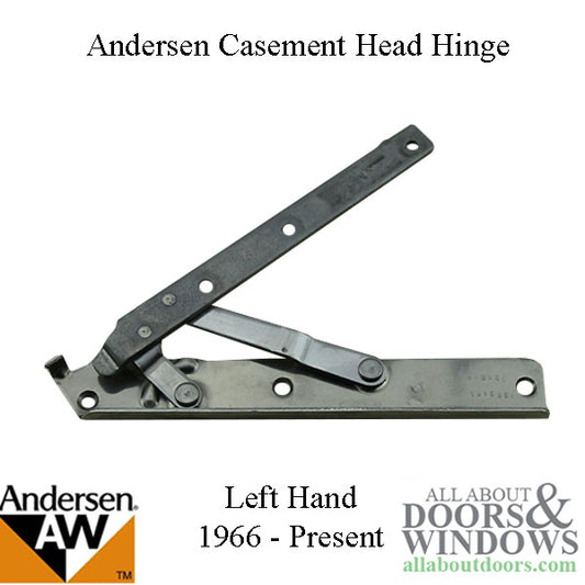 Andersen Enhanced Casement Straight Arm Head Hinge, Left Handed, 22 Inch