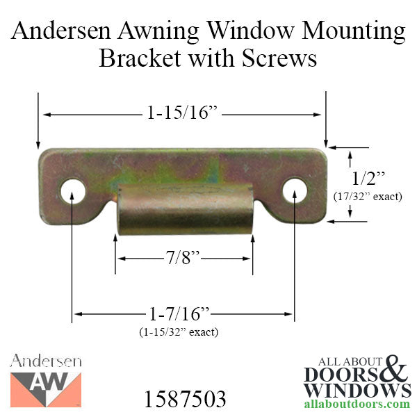 Bracket, Center Mounting,  Andersen Roto Lock Awning Window - Bracket, Center Mounting,  Andersen Roto Lock Awning Window