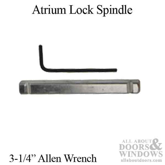 Atrium Mortise Lock Spindle, Mill