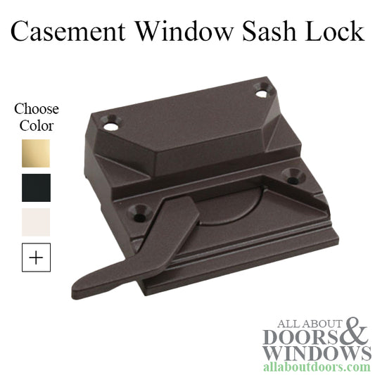 Casement Window SASH LOCK, 4 Screw holes, 2-3/8 inch, Right hand