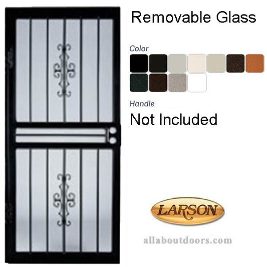 Larson Courtyard Security Door with Steel Frame