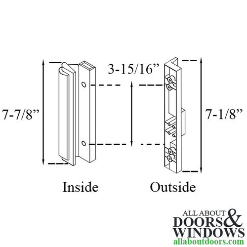 Weather Shield ProShield Complete Wood Handle for Sliding Patio Door Set - Weather Shield ProShield Complete Wood Handle for Sliding Patio Door Set