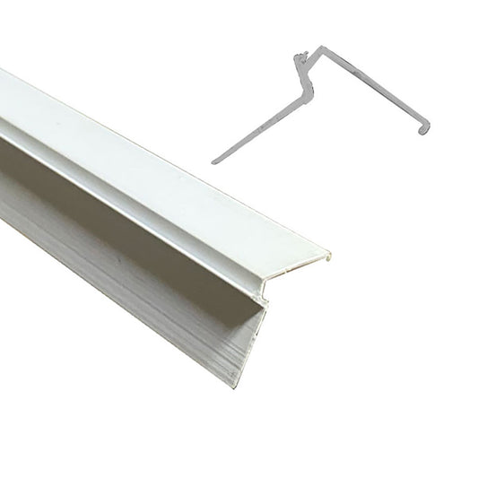 White Glazing Bead, 3 Line, White, 72"