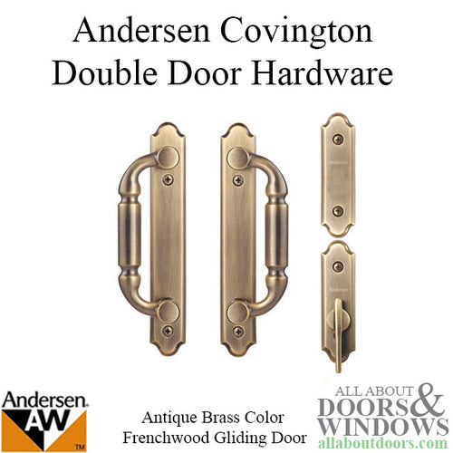 Andersen Frenchwood Gliding Door Trim Covington, 4 Panel Interior & Exterior  - Antique Brass - Andersen Frenchwood Gliding Door Trim Covington, 4 Panel Interior & Exterior  - Antique Brass