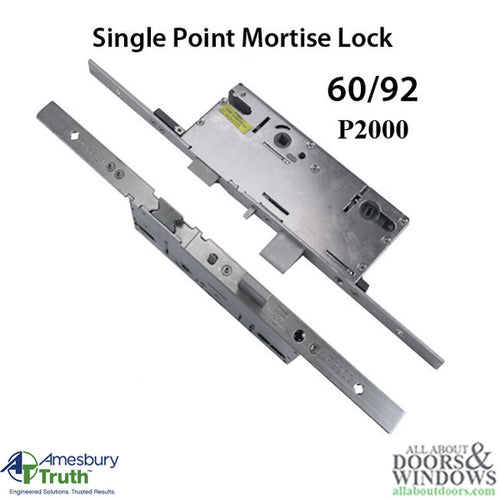 Amesbury Truth P2000 Active Single Point Mortise Lock 60/92 American Cylinder - Amesbury Truth P2000 Active Single Point Mortise Lock 60/92 American Cylinder