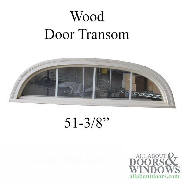 Door Transom Unit Size:  51-3/8 x 13-5/8  - Clear 4 lite with 5/8