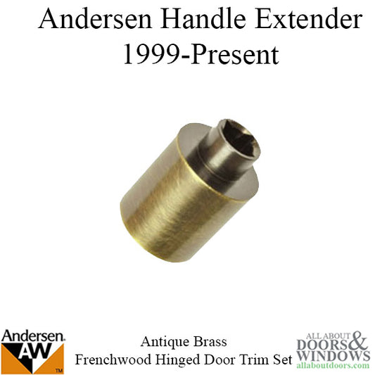 Handle extender for Andersen Frenchwood trim sets - Antique Brass