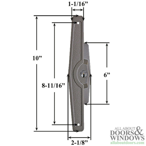 Marvin Truth Handle Set for Sliding Patio Doors Bronze - Marvin Truth Handle Set for Sliding Patio Doors Bronze