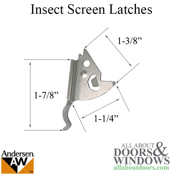 Andersen Window Latch Pair For Perma-Shield Narroline Windows Latches Insect Screen Pair For Windows From 1991 to Present - Andersen Window Latch Pair For Perma-Shield Narroline Windows Latches Insect Screen Pair For Windows From 1991 to Present