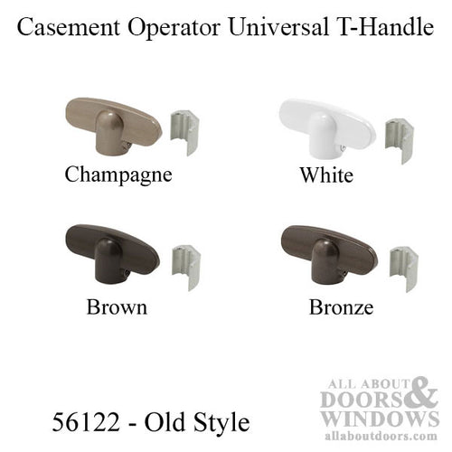 Casement Operator Tee Handle with Universal Adaptor - Casement Operator Tee Handle with Universal Adaptor