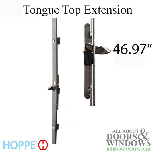 Hoppe 16mm Manual Top Extension, Tongue at 46.97", 68.70" Length